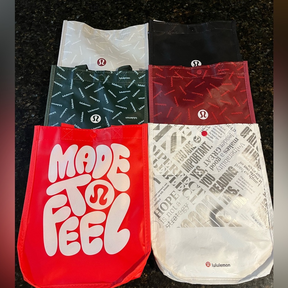 Lululemon Reusable Small Tote Bag Set